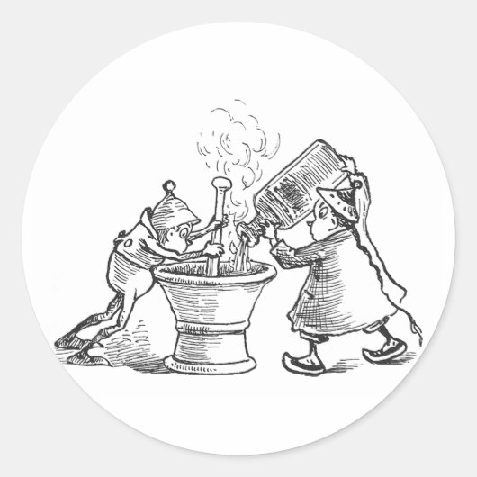 Brownie Apothecaries Ronde Sticker (Voorkant)