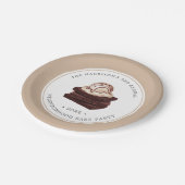 Brownie Bake | Bord Tan Border Paper van de partij (Gekanteld)