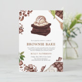 Brownie Bake | Het bakken van de met het huishoude Kaart (Staand voorkant)