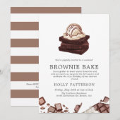 Brownie Bakken | Bak Thema Bijeenkomst Kaart (Voorkant / Achterkant)