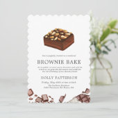 Brownie bakken | Kleine bijeenkomst in het weekend Kaart (Staand voorkant)