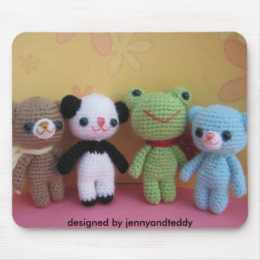 Brownie beer en zijn vrienden muismat (Voorkant)