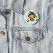 brownie beer ronde button 5,7 cm (In situ)