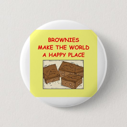 brownie brownies ronde button 5,7 cm (Voorkant)