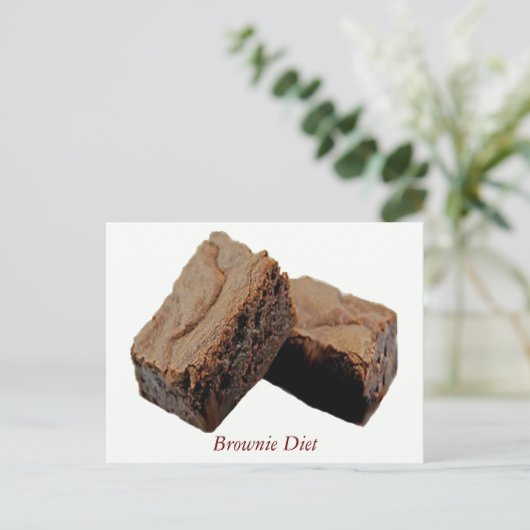 Brownie Diet Briefkaart (Staand voorkant)