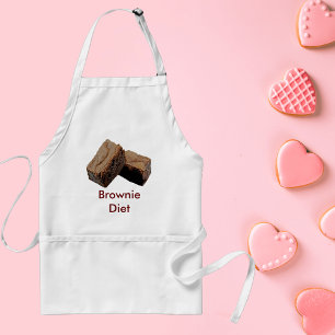 Brownie Diet Humor Chocolate Lover's Baking Standaard Schort