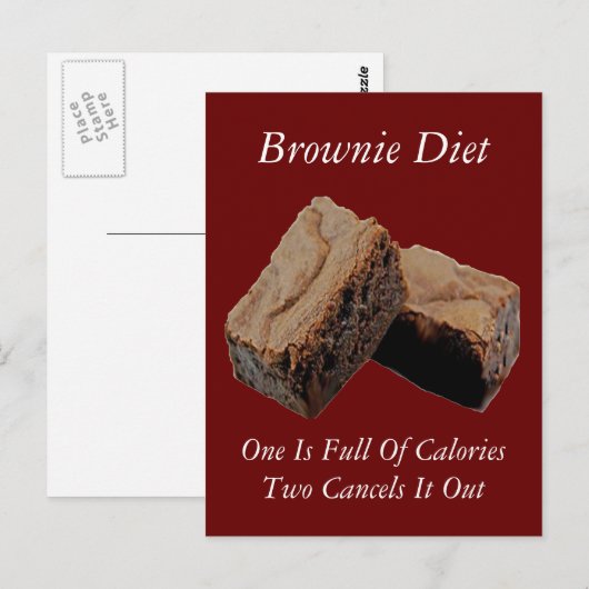 Brownie Diet Kaart (Voorkant / Achterkant)