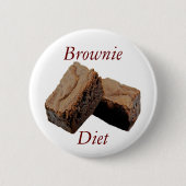 Brownie Diet Ronde Button 5,7 Cm (Voorkant)