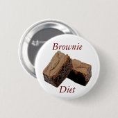 Brownie Diet Ronde Button 5,7 Cm (Voorkant /achterkant)