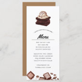 Brownie en Cake Bakken | Thema Menu (Voorkant / Achterkant)