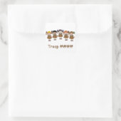 Brownie Groep Vierkante Sticker (Tas)