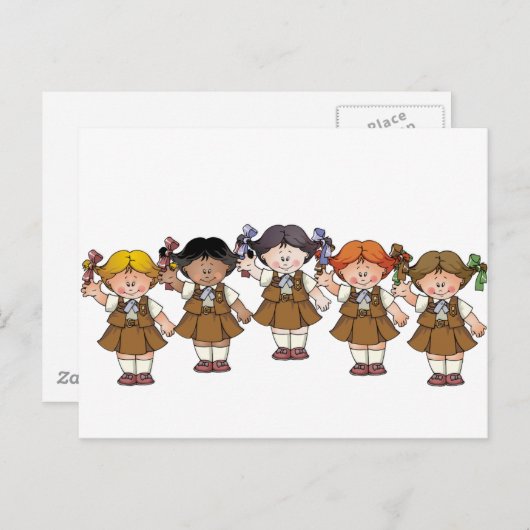 Brownie Group Briefkaart (Voorkant / Achterkant)