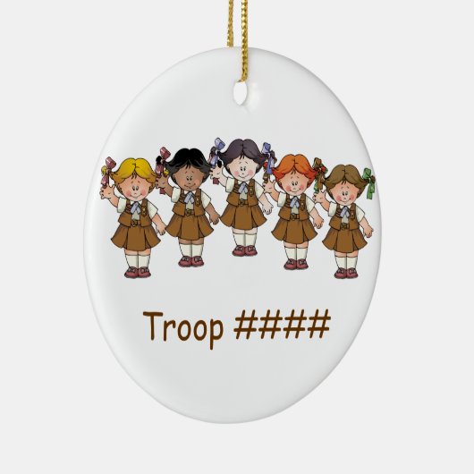 Brownie Group Keramisch Ornament (Rechts)