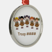 Brownie Group Metalen Ornament (Rechts)