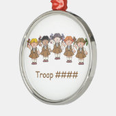 Brownie Group Metalen Ornament (Links)