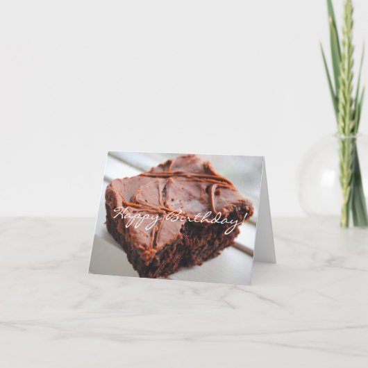 Brownie Happy Birthday Kaart (Voorkant)