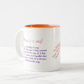 Brownie in een mok recept gepersonaliseerde mok (Voorkant links)