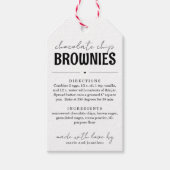 Brownie Mix in een Jar Gift Cadeaulabel (Voorkant)