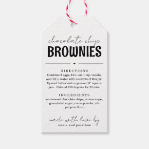 Brownie Mix in een Jar Gift Cadeaulabel