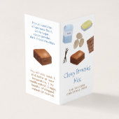 Brownie Mix Zelfgemaakte DIY Kerstcadeau Label Visitekaartje (Buitenkant)