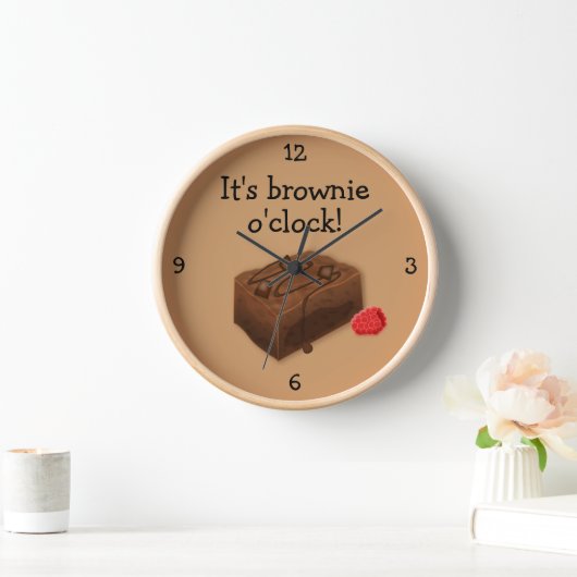 "Brownie O'Clock"-taart met thema's voor de voedse (Huis)