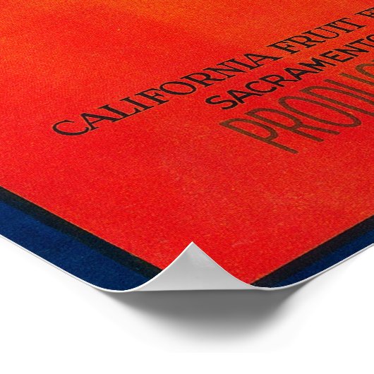 Brownie Pear-label Poster (Hoek)