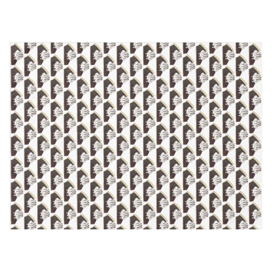 Brownie Pie a la Mode Ice Cream Sundae Dessert Tafelkleed (Voorkant (Horizontaal))