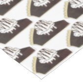 Brownie Pie a la Mode Ice Cream Sundae Dessert Tafelkleed (Gekanteld)