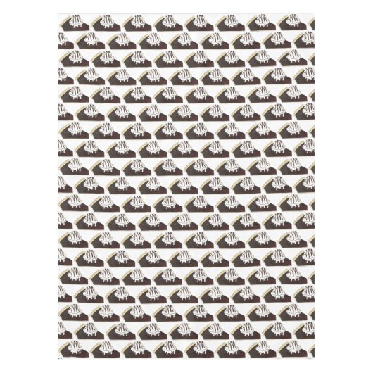 Brownie Pie a la Mode Ice Cream Sundae Dessert Tafelkleed (Voorkant)