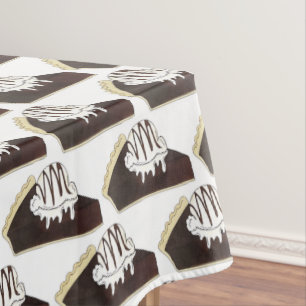 Brownie Pie a la Mode Ice Cream Sundae Dessert Tafelkleed