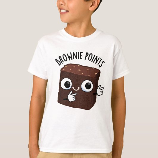 Brownie Points Funny Snack Pun  T-shirt (Voorkant)