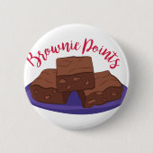 Brownie Points Ronde Button 5,7 Cm (Voorkant)