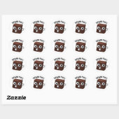 Brownie Punten Grappige Snack Grap Ronde Sticker (Vel)
