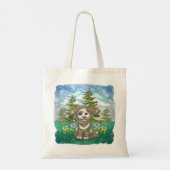 Brownie Pup Honden Tote Bag (Achterkant)