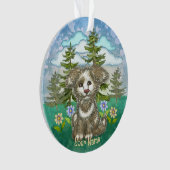 Brownie Puppy Hond Ornament (voorkant)