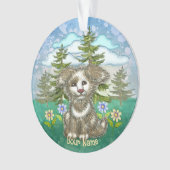 Brownie Puppy Hond Ornament (voorkant)