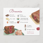 Brownie Recipe Briefkaart (Voorkant)