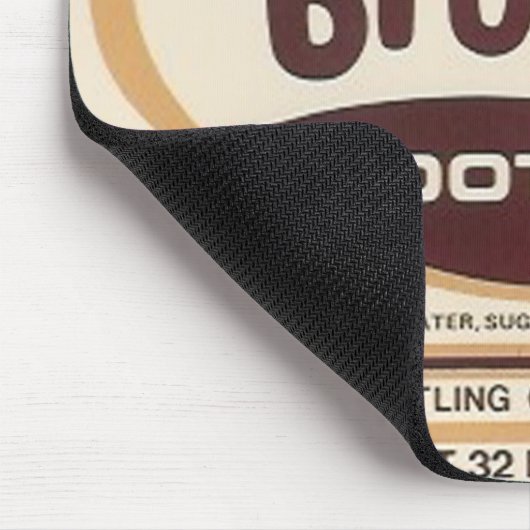 brownie root label mousepad muismat (Hoek)