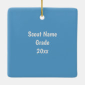 Brownie Scout kerstversiering Keramisch Ornament (Achterkant)