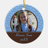Brownie Scout Photo Ornament (Voorkant)