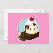 Brownie Sundae Briefkaart (Voorkant / Achterkant)