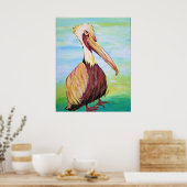 Brownie the Pelican Poster (Keuken)