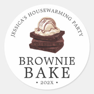 Brownie Thleing Small Gathering Party Ronde Sticker