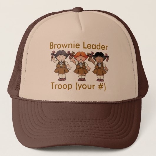 Brownie Troop Leader Trucker Pet (Voorkant)