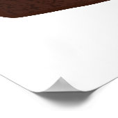 Brownie wijst grappige snackwoordspeling poster (Hoek)