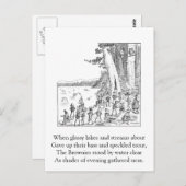 Brownies bij het meer briefkaart (Voorkant / Achterkant)