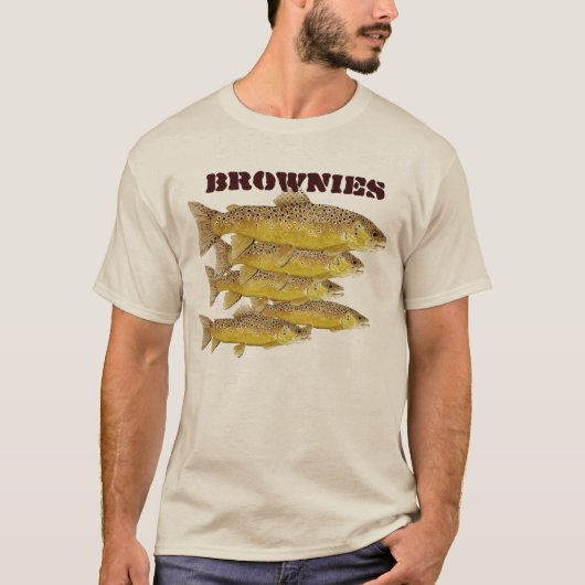 Brownies - Bruine forel Apparel T-shirt (Voorkant)