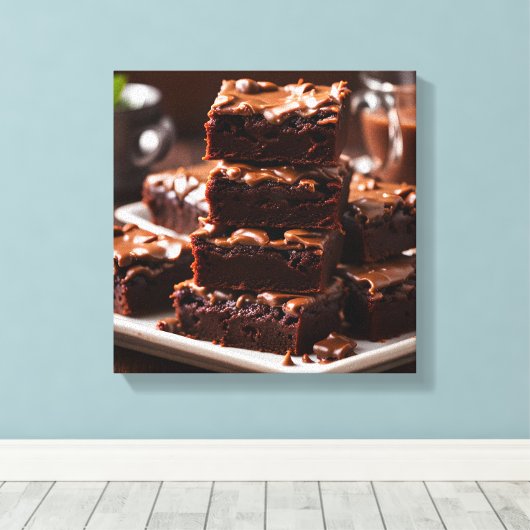 Brownies Canvas Afdruk (Insitu (Houten vloer))