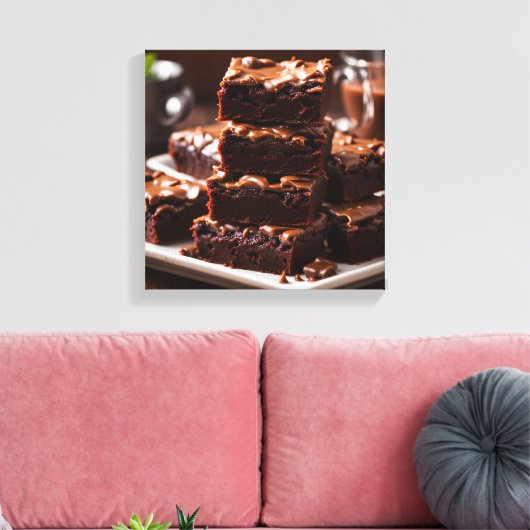 Brownies Canvas Afdruk (Insitu (Woonkamer))