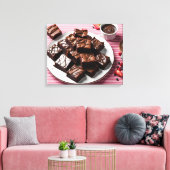 Brownies Canvas Afdruk (Insitu (Woonkamer))